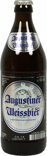 АВГУСТИНЕР "Вайссбир" / Augustiner "Weissbier", (0,5л.), бут, 5,4%, светлое, нефильтрованное, непаст-1