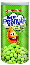 Жареный арахис Roasted Peanuts, со вкусом васаби, 200гр., туба